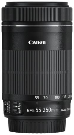 Canon EF-S 55-250mm f/4-5.6 IS STM Lens.